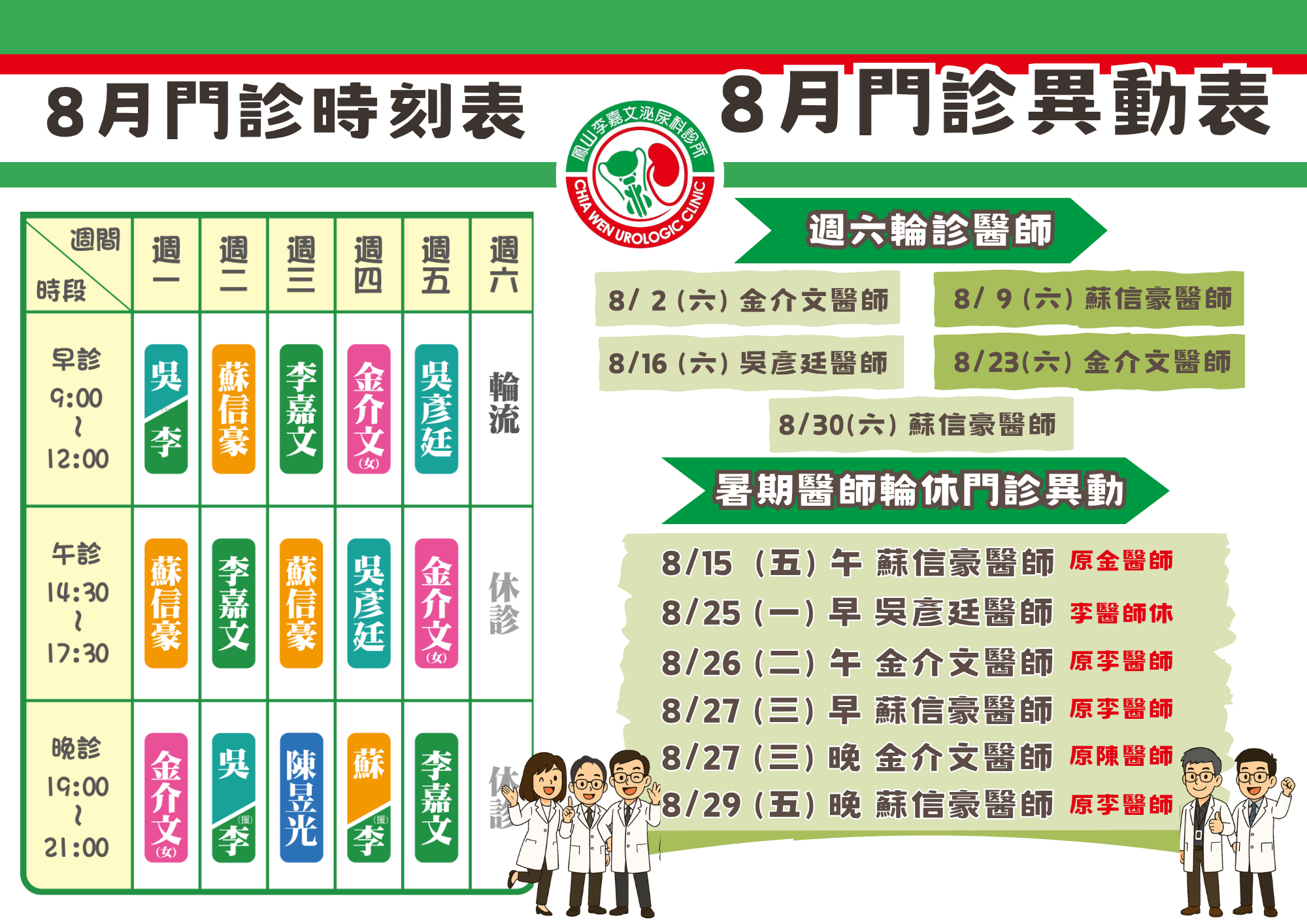 李嘉文泌尿科醫療團隊的最新公告圖片